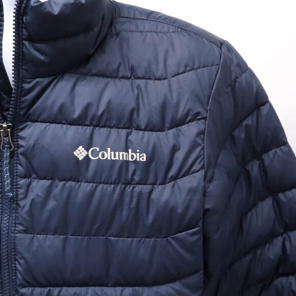 Columbia Mens POWDER LITE 2 Navy Blue Winter Jacket Omni-Heat Size Small NWT - Picture 3 of 13